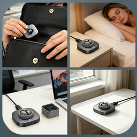 GroTawel charger cradle holding an Ou‑ra Ring Gen 4 showing secure fit and fast charge