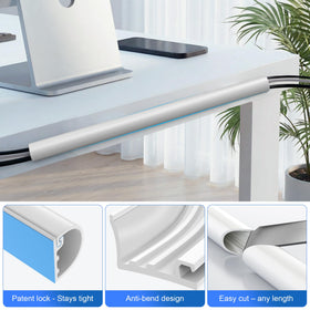 GroTheory cable management keeps wires neat and safe around desks and TVs
