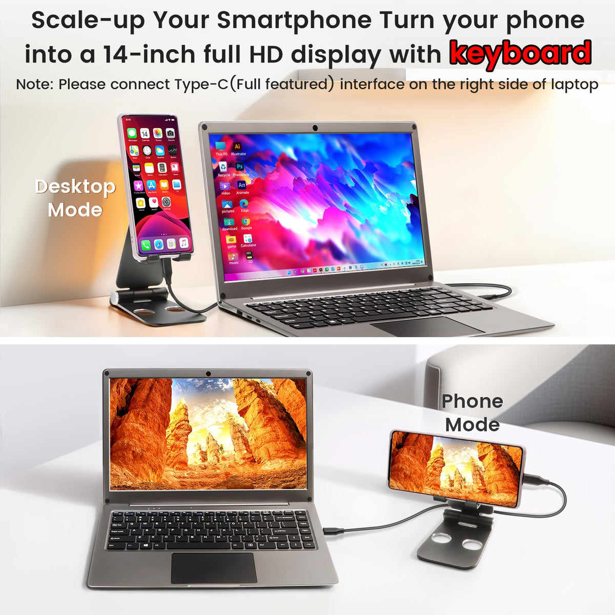 GrowCube CrowView Note built-in 5000mAh battery supports mobile power.