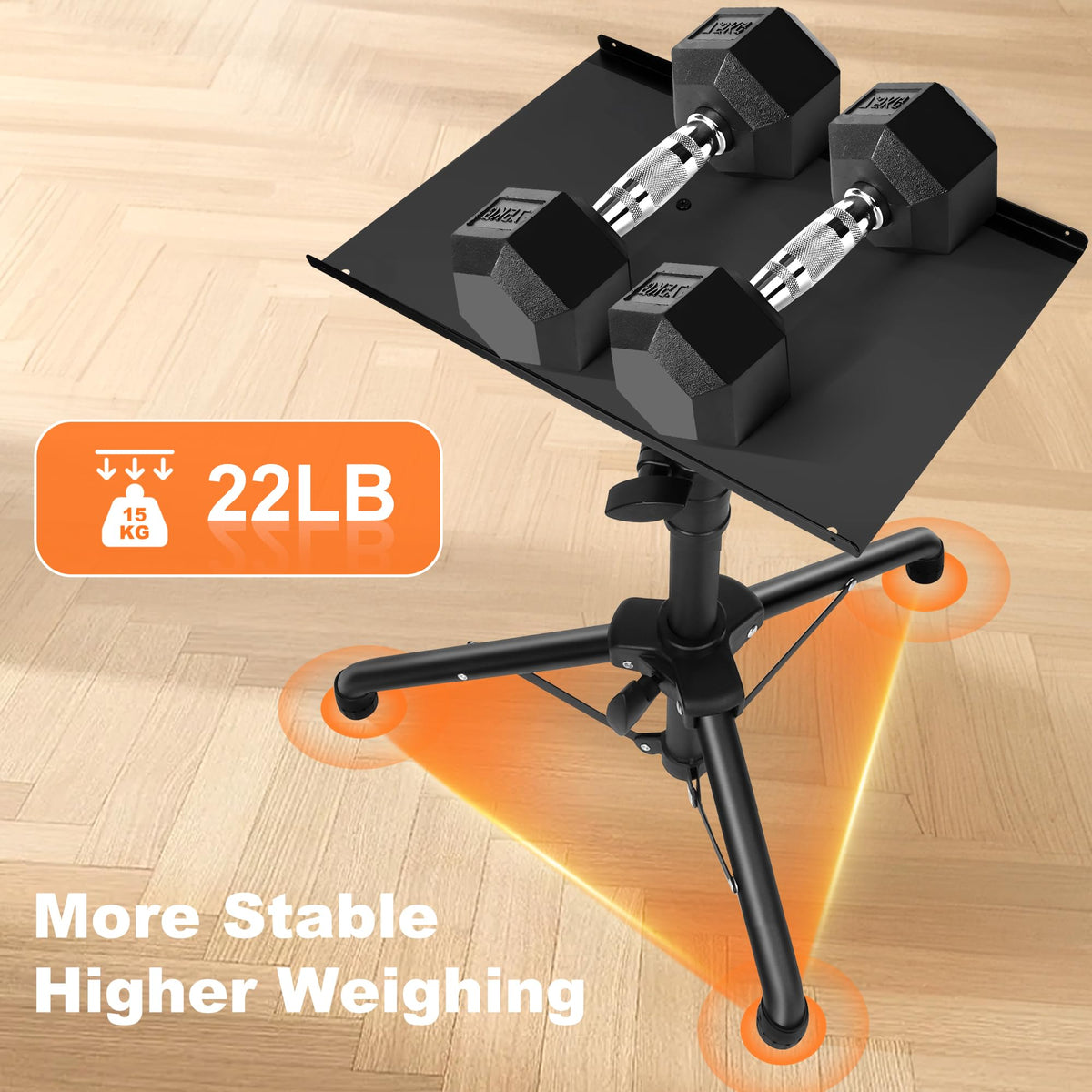 GrowDaily projector stand height adjustment enables optimal viewing angles