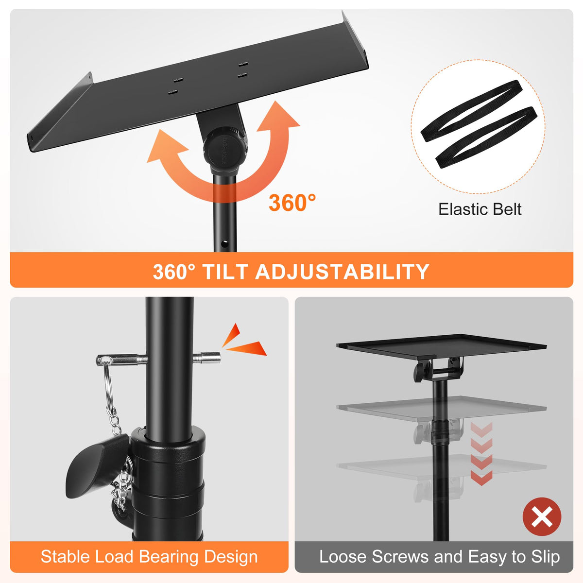 GrowDaily projector stand laptop platform fits projectors and DJ gear