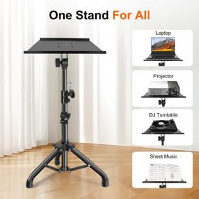 GrowDaily projector stand safety latch prevents slips during height changes