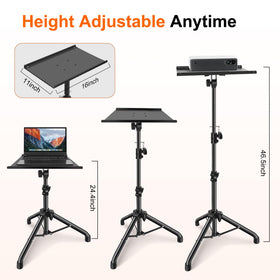 GrowDaily projector stand universal mount system uses non-slip pads and straps