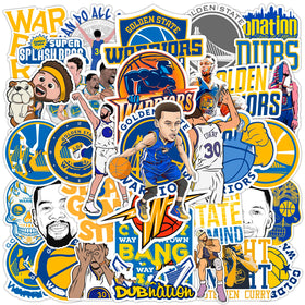 GROWING 110pcs Golden State stickers for laptops with bold hoop graphics