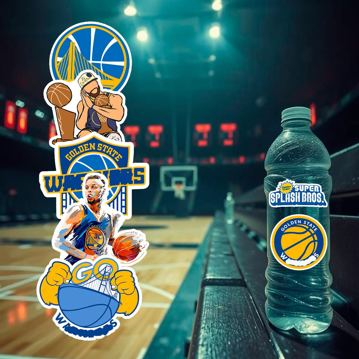 GROWING 2 to 2.5 inch stickers for phones and gear with court inspired energy