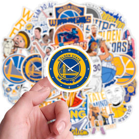 GROWING waterproof vinyl sticker for water bottles with hoop design