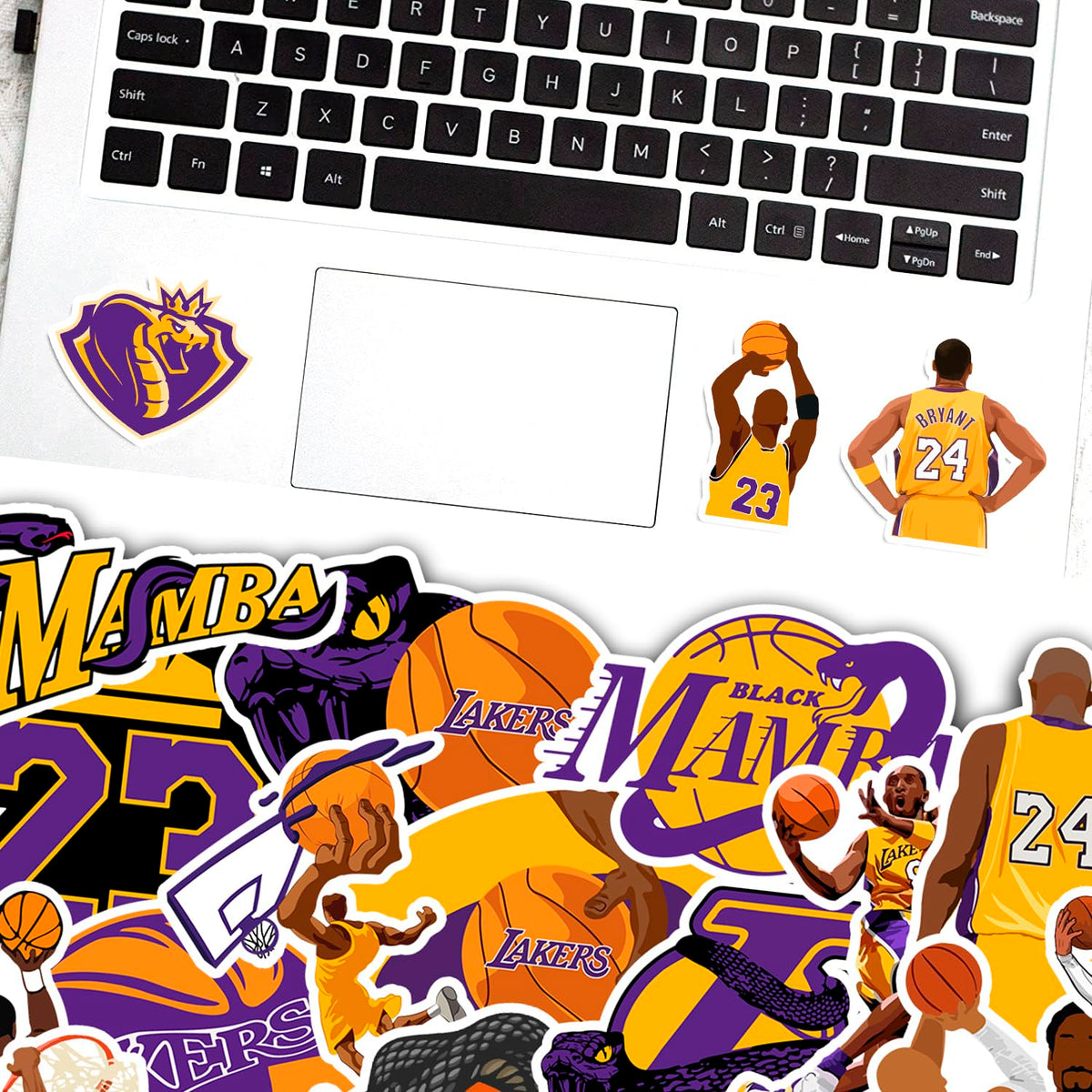 GROWING Lakers stickers gift pack enhances fan swag for friends.