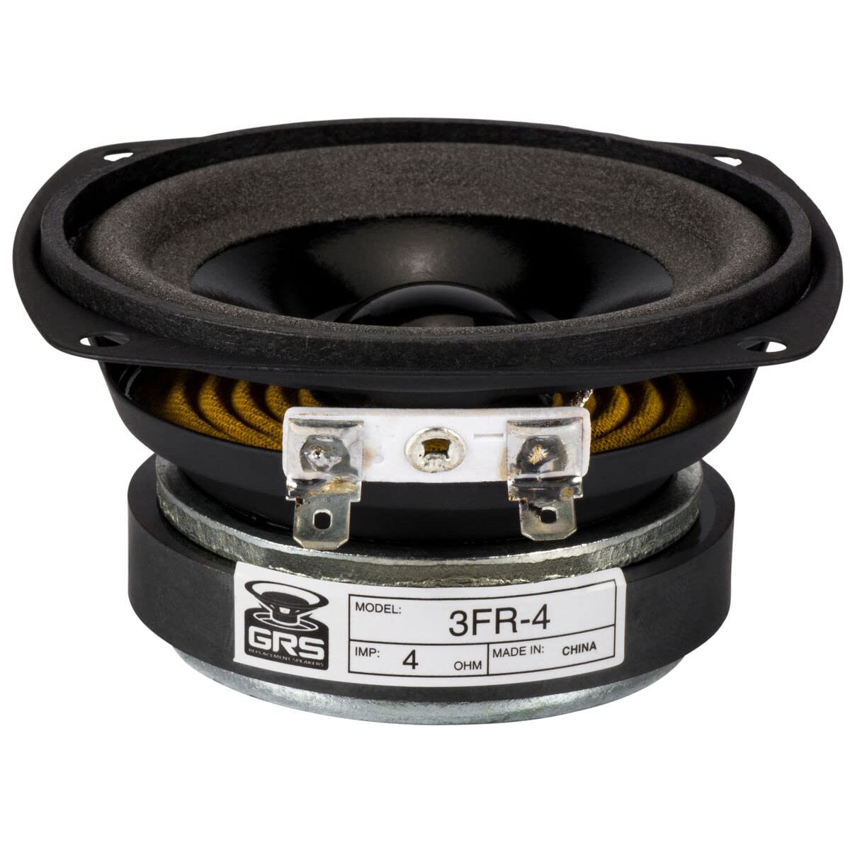 GRS 3FR-4 front view showing driver face and gasket, for clean midrange