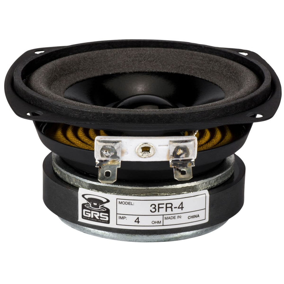 GRS 3FR-4 front view showing driver face and gasket, for clean midrange
