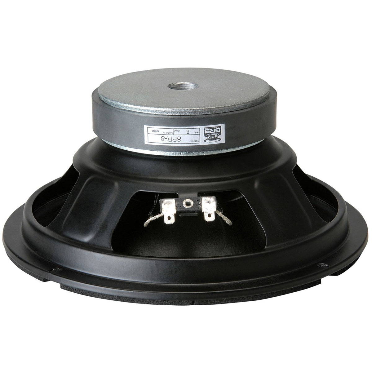 GRS 8PR-8 woofer with butyl rubber surround enables high excursion and durability.