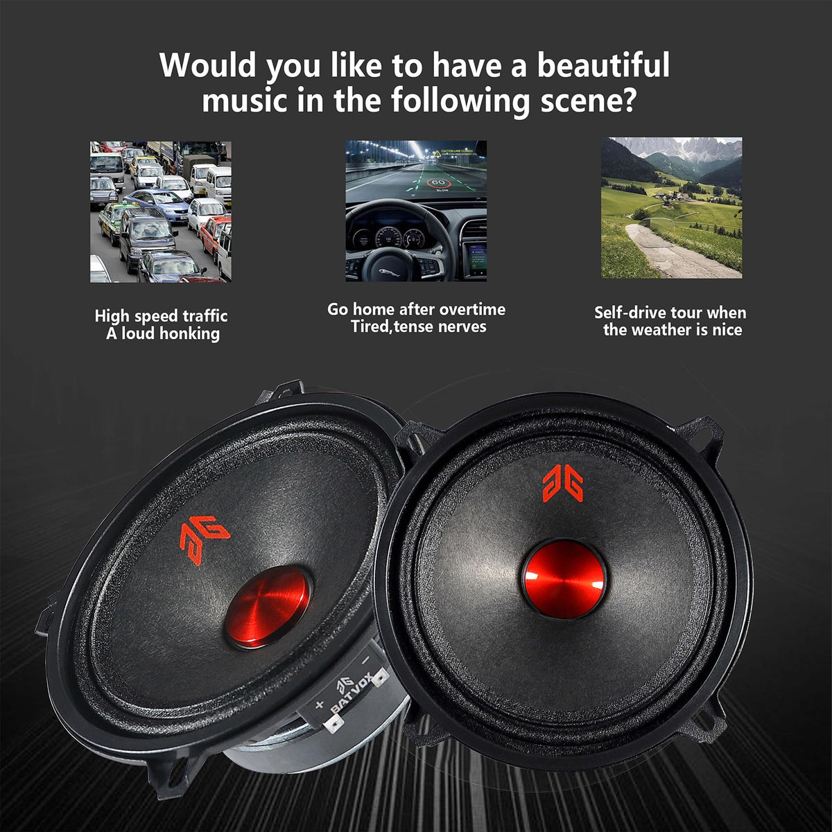 GRTSKY MX52P1 100-10000 Hz range delivers detailed midrange and highs