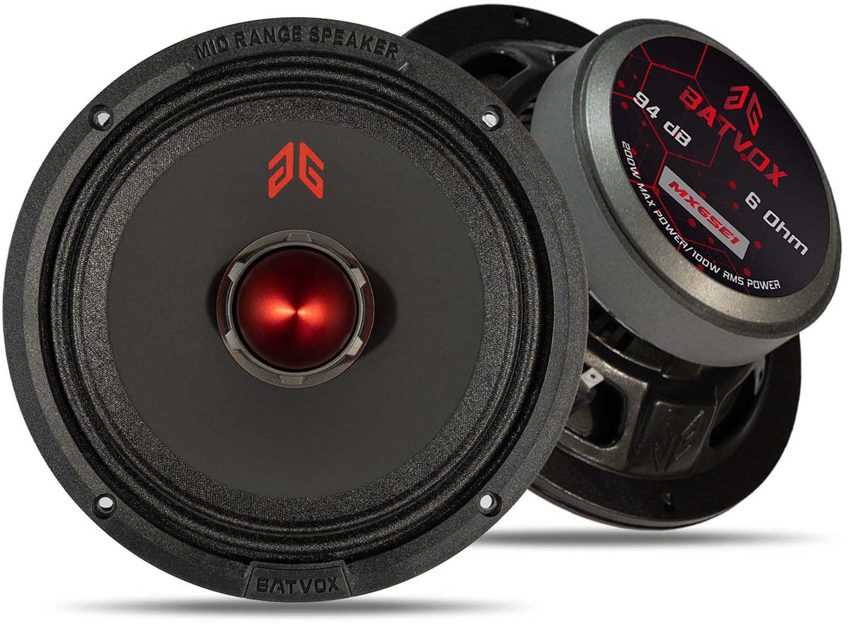 GRTSKY MX65E1 front view showing speaker face and red bullet for clearer mids