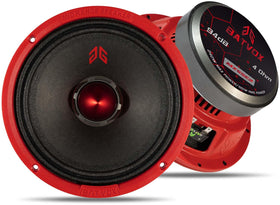 GRTSKY MX65E2 front view showing speaker face and bold red bullet, improved audio clarity