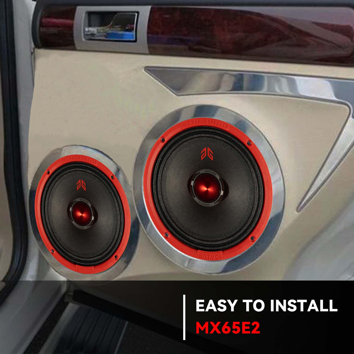 GRTSKY speakers in a driving lifestyle scene highlighting enhanced in-car listening