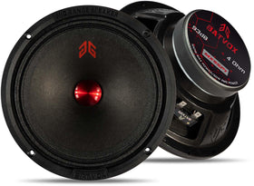 GRTSKY MX65P1 front view showing red dust cap and speaker face for clearer midrange