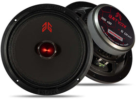 GRTSKY MX80E1 8-inch midrange with red bullet enhances car audio clarity.