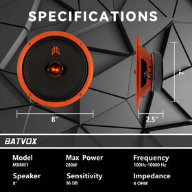 GRTSKY MX80E1 midrange clarity improves vocal and instrument detail
