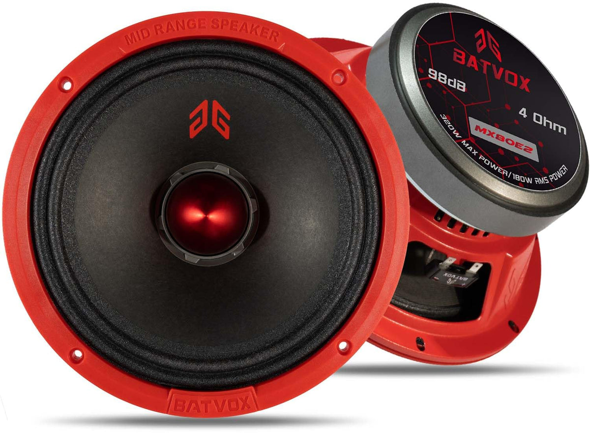GRTSKY MX80E2 8in midrange in-car speaker for clear midrange detail.