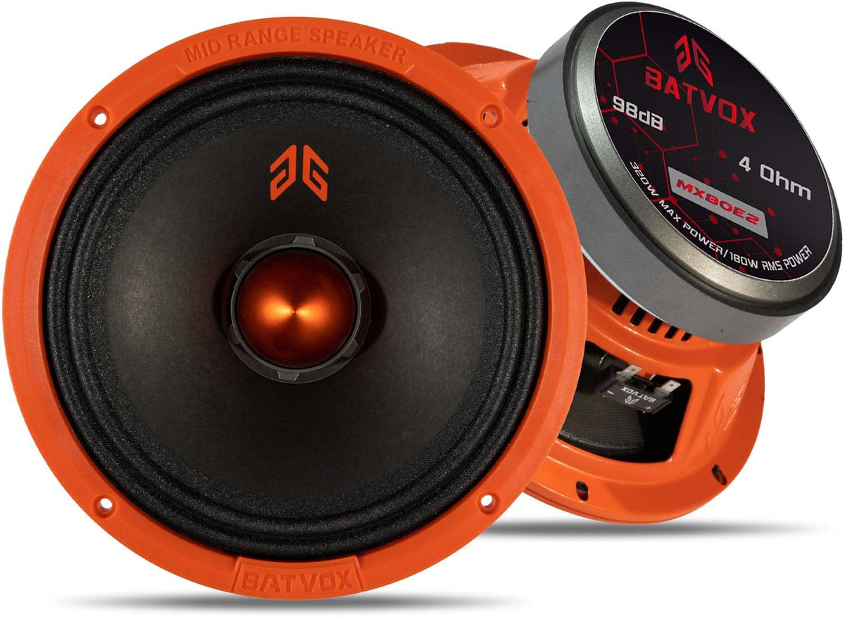 GRTSKY MX80E2 8-inch midrange speaker for immersive car audio.