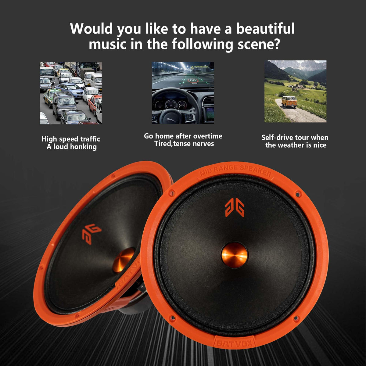 GRTSKY pair installed in a car door demonstrating real-world audio upgrade