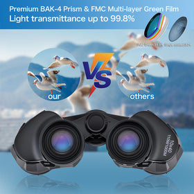 GRWANG 10x40 HD binoculars waterproof body for rugged outdoor use