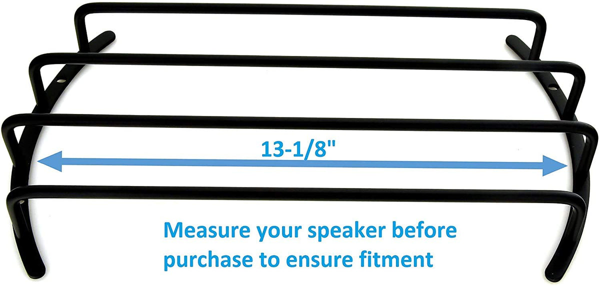 GS Power 12-inch bar grille installed on a speaker setup demonstrates easy fit and secure mounting.
