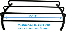 GS Power 12-inch bar grille installed on a speaker setup demonstrates easy fit and secure mounting.
