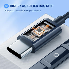 Gsangoo inline remote and mic close-up for easy call control and voice assistant