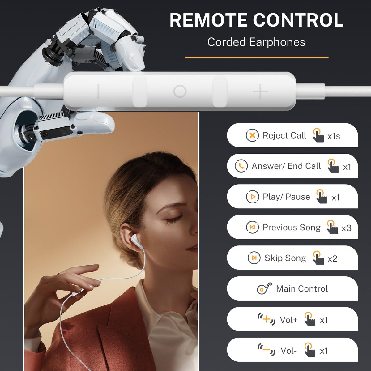 Gsangoo USB-C headphones with DAC 14.2mm driver for crisp stereo sound.
