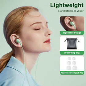 Gsangoo USB C earbuds with magnetic cable to prevent tangles during travel.