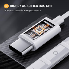 Gsangoo USB-C headphones with mic and remote for calls and music.