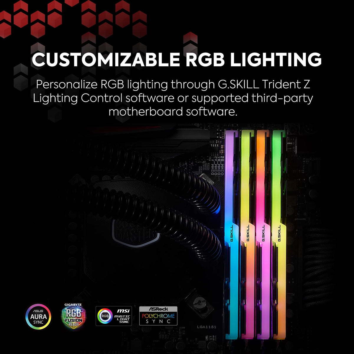 G.SKILL Trident Z RGB 288-pin DDR4 DIMM ready for desktop builds