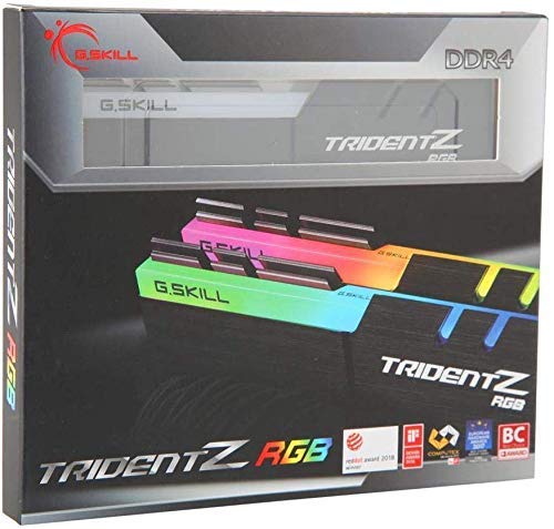 G.SKILL Trident Z RGB memory glowing in a PC case for immersive visuals