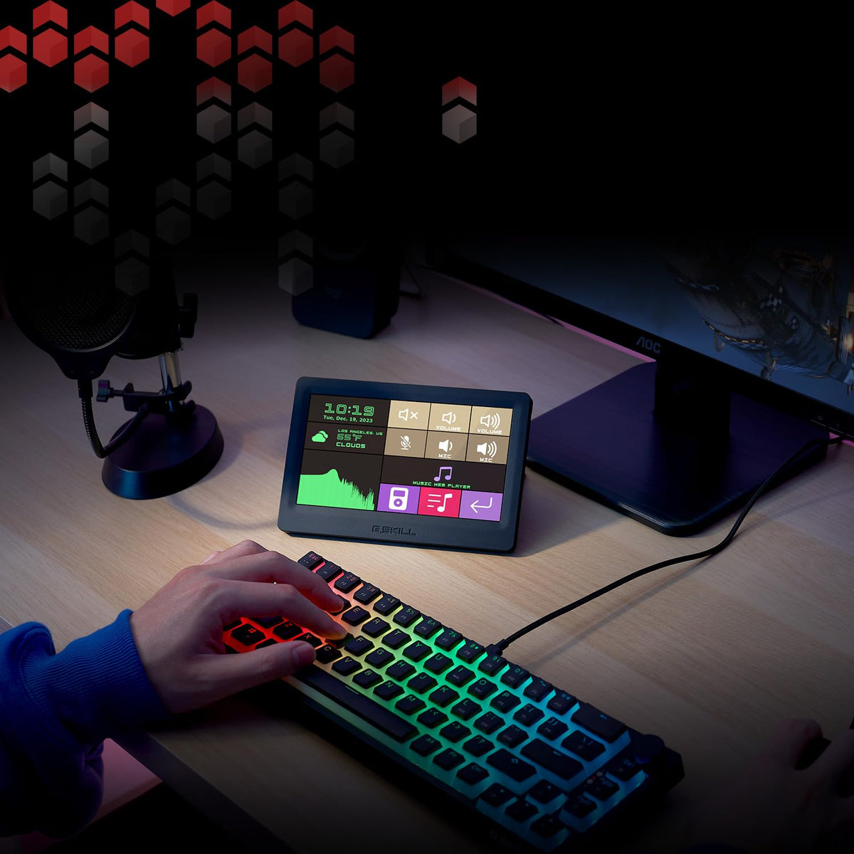 G.SKILL WigiDash Manager enables drag-and-drop customization for quick personalization.