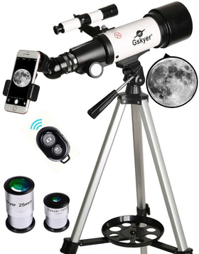 Gskyer telescope with 70mm aperture for bright beginner views of the night sky