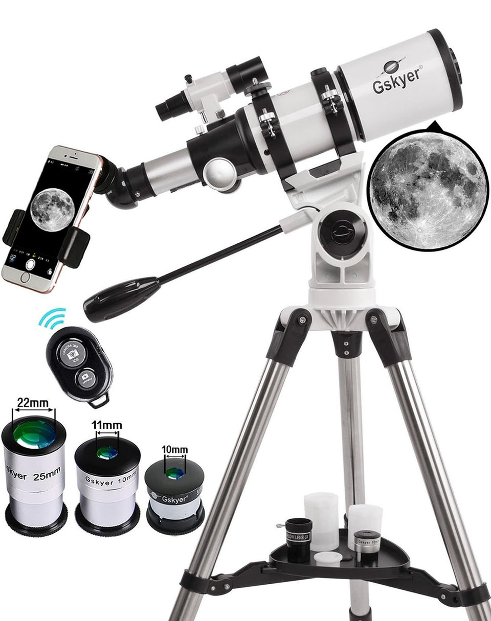 Gskyer 80mm AZ telescope optical tube delivers clear, bright views