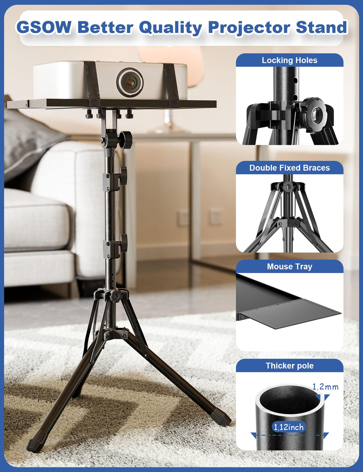 GSOW folded in carry bag highlighting portability and easy transport benefit