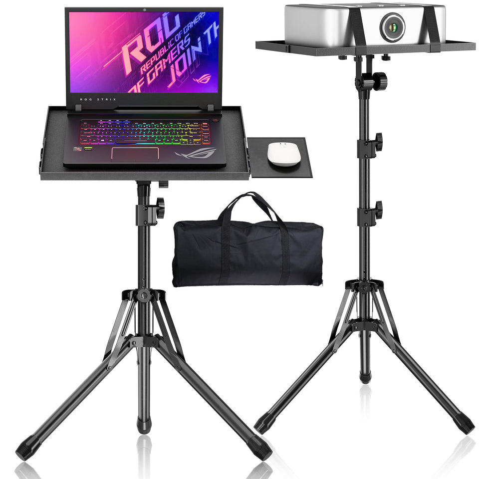 GSOW front view of projector stand showing stable platform and professional look