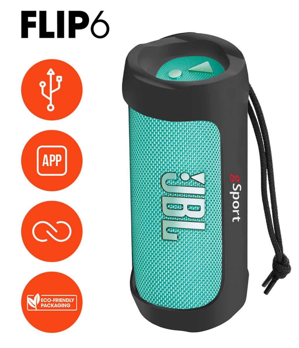 G-Sport silicone sleeve in teal with strap for easy transport.