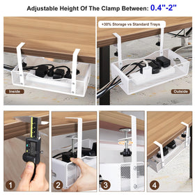 G.Sumiker heavy-duty steel tray supports up to 20 lbs without sagging.