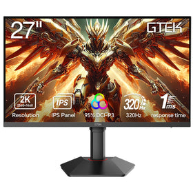 GTek 27-inch 2K QHD IPS display with sharp details for immersion