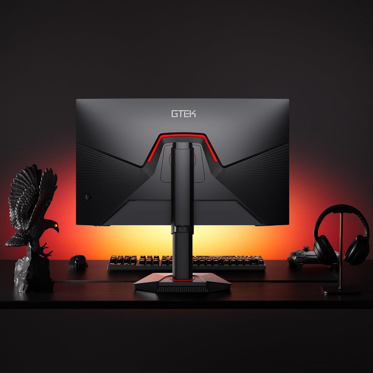 GTek ergonomic stand offers height, tilt, and pivot adjustments