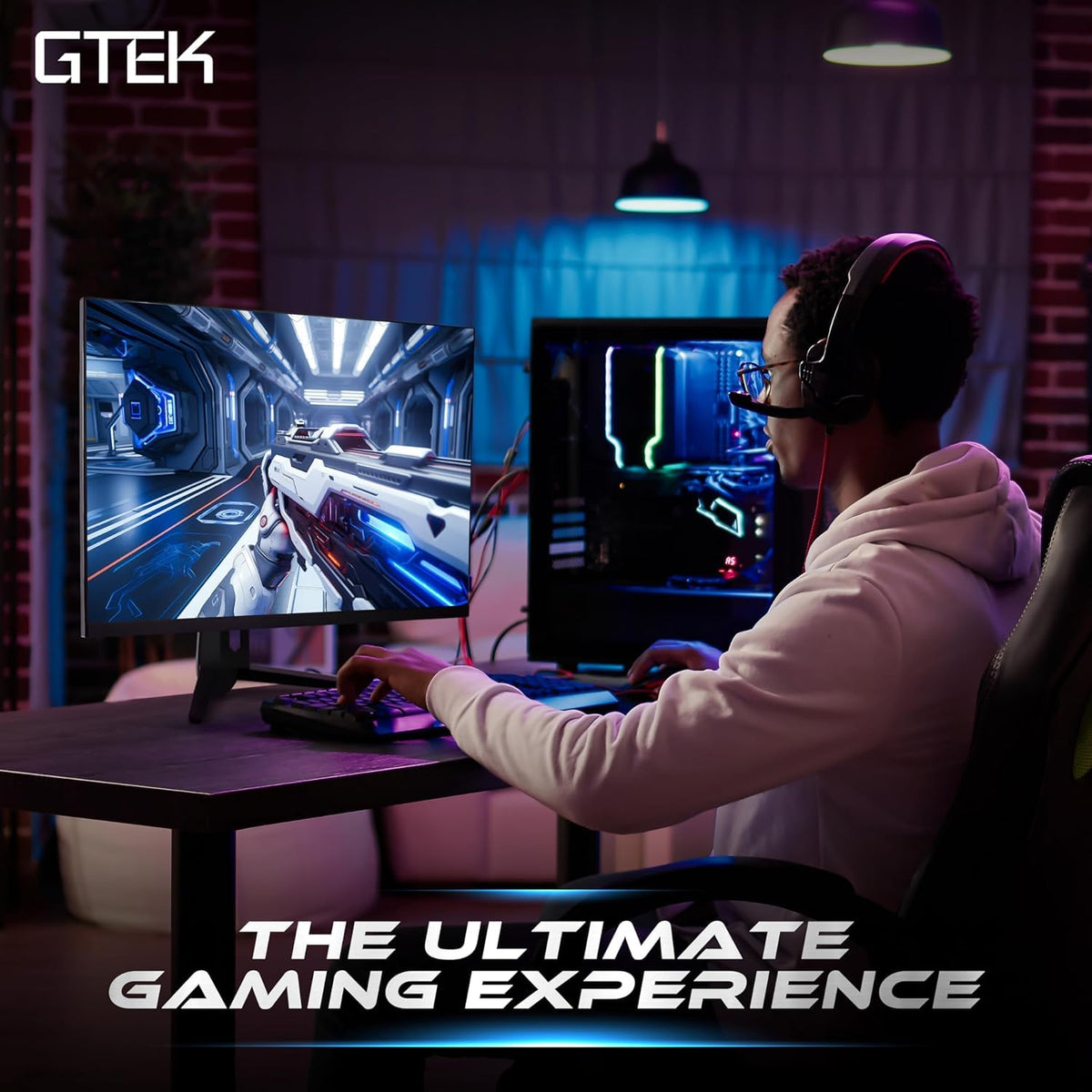 GTek 2K display delivers color-accurate visuals for work and play.
