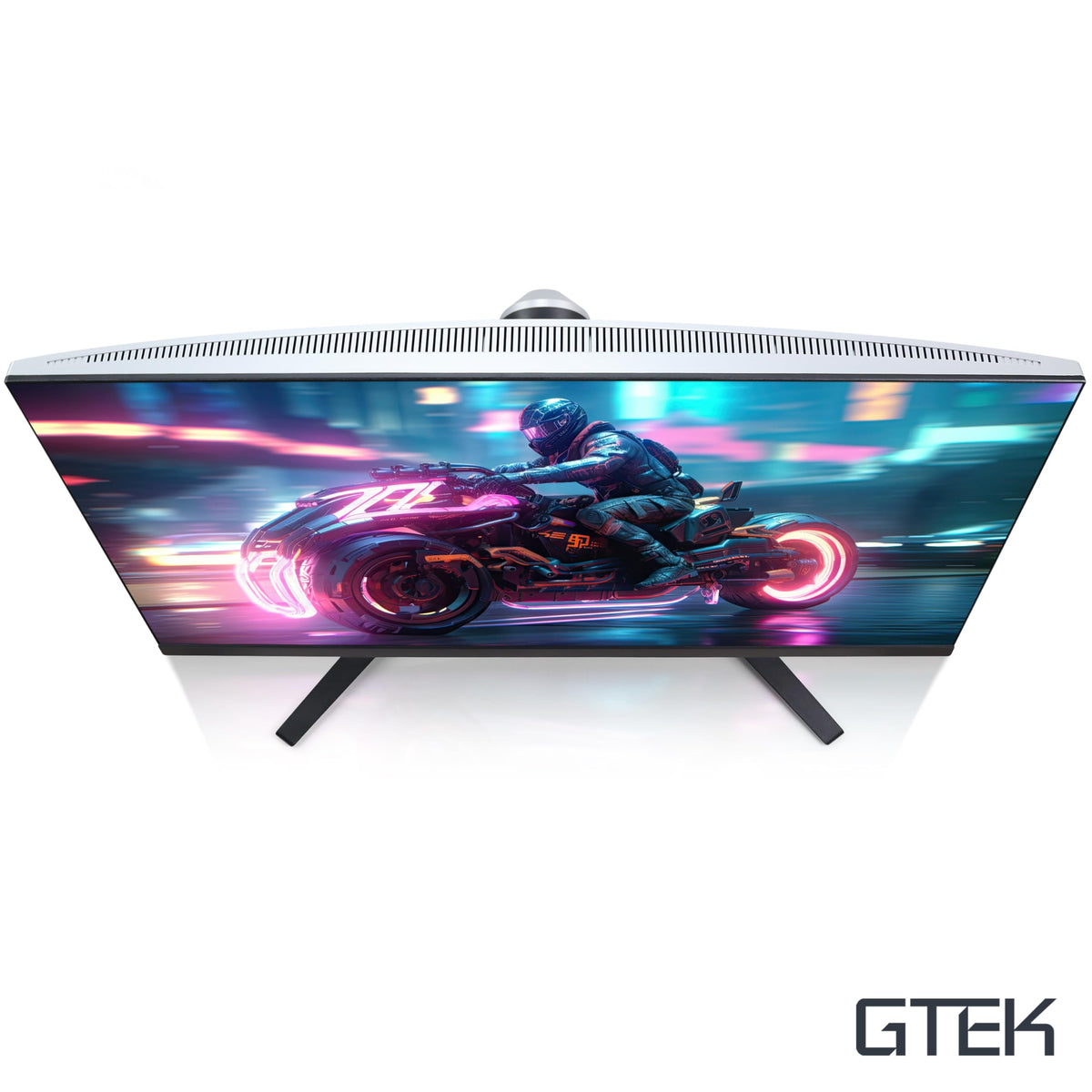 GTek monitor with DisplayPort and HDMI ports for flexible connections.