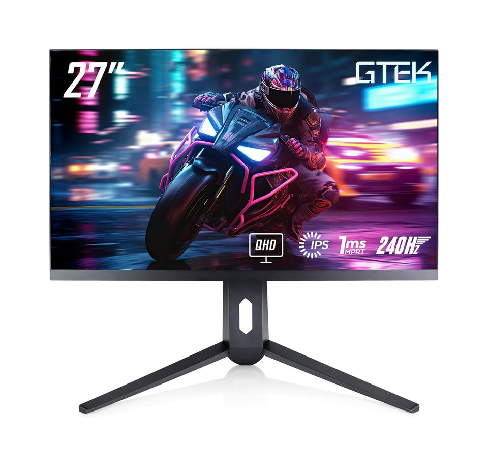 GTek 27-inch 2K monitor unboxing shows crisp colors and sleek frame.