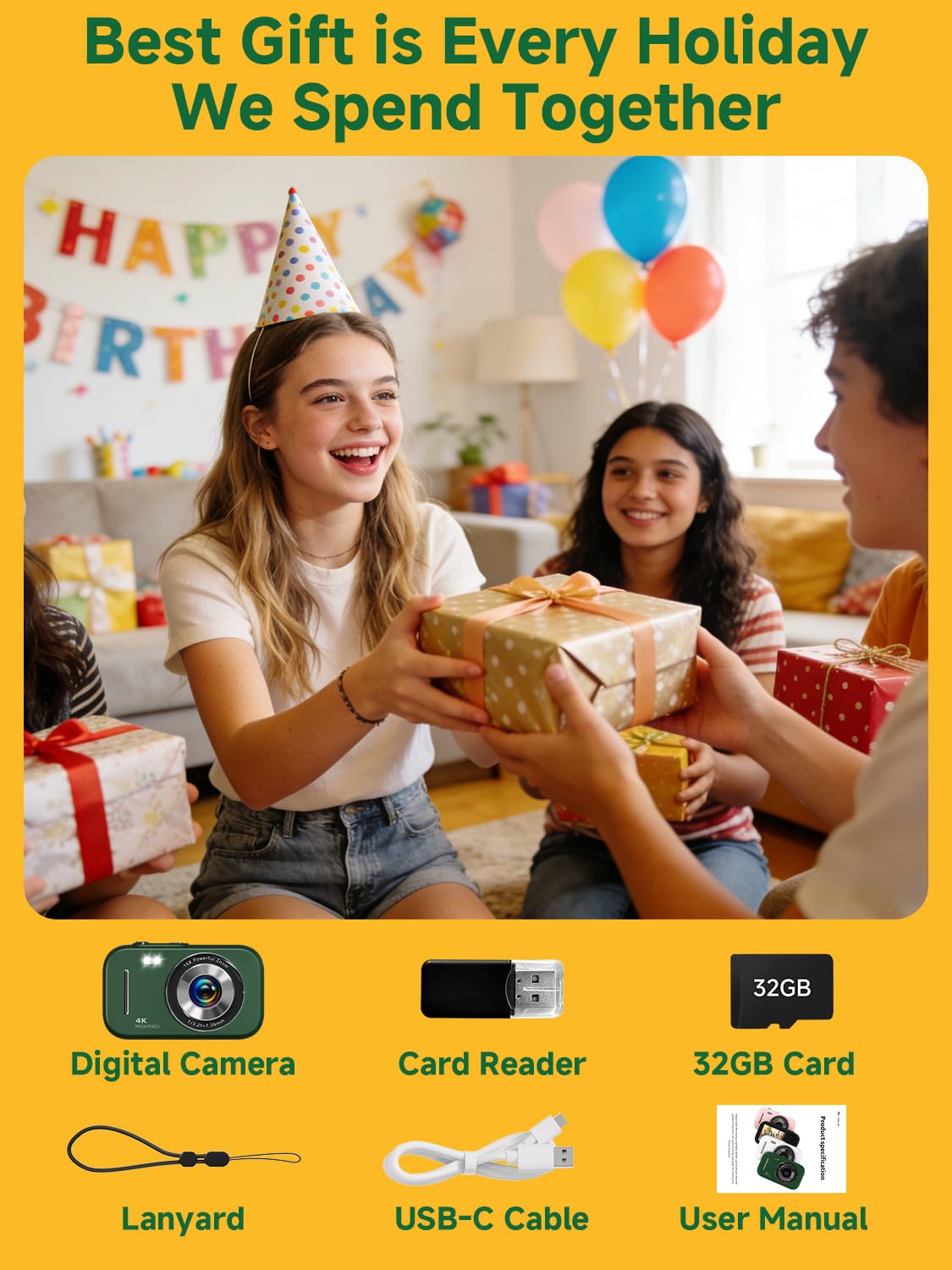 Gtonster with included 32GB SD card ready for immediate shooting