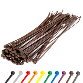 GTSE 12 inch brown zip tie pack for reliable organizing and durable bundling