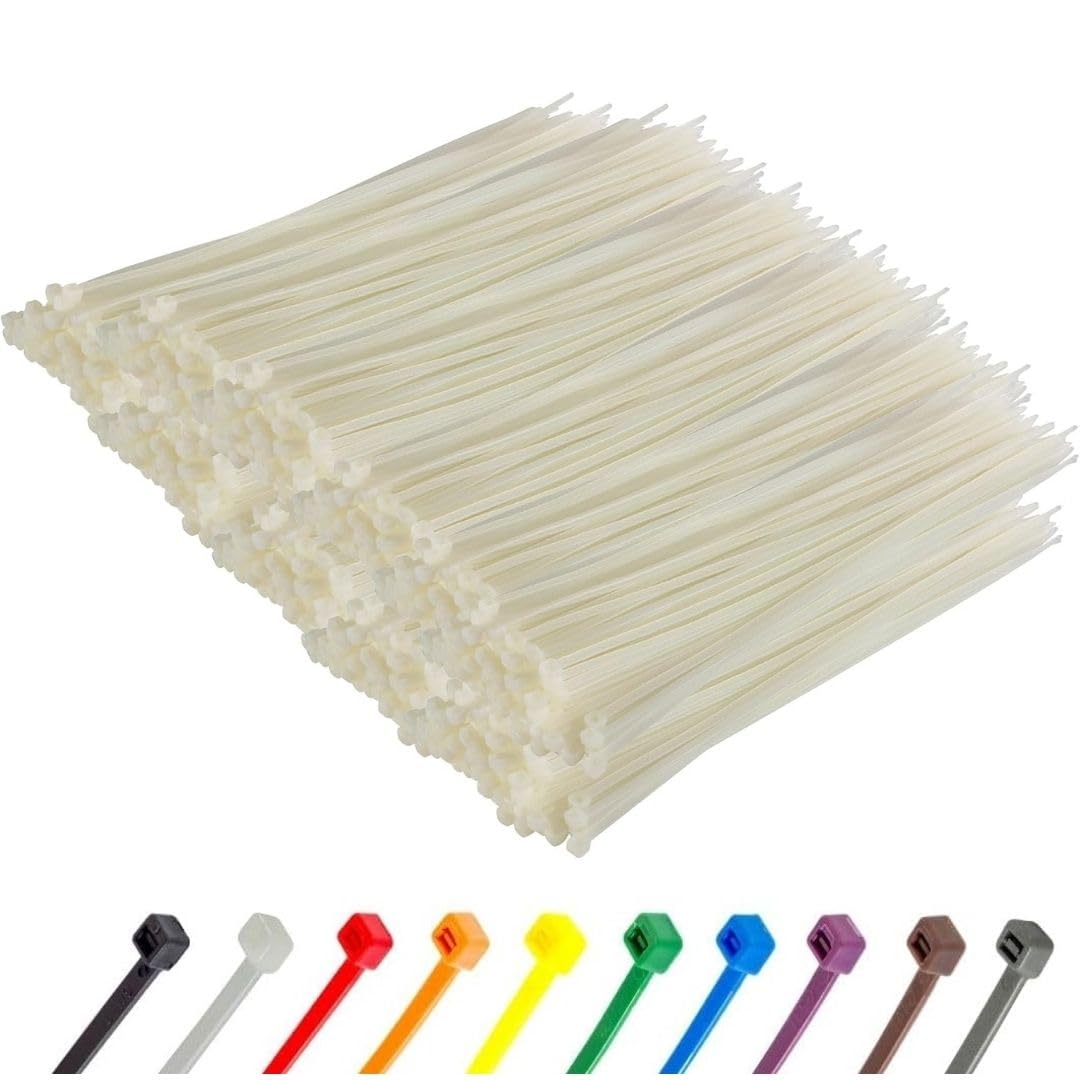 GTSE 14 inch heavy-duty zip tie in natural color secures cables