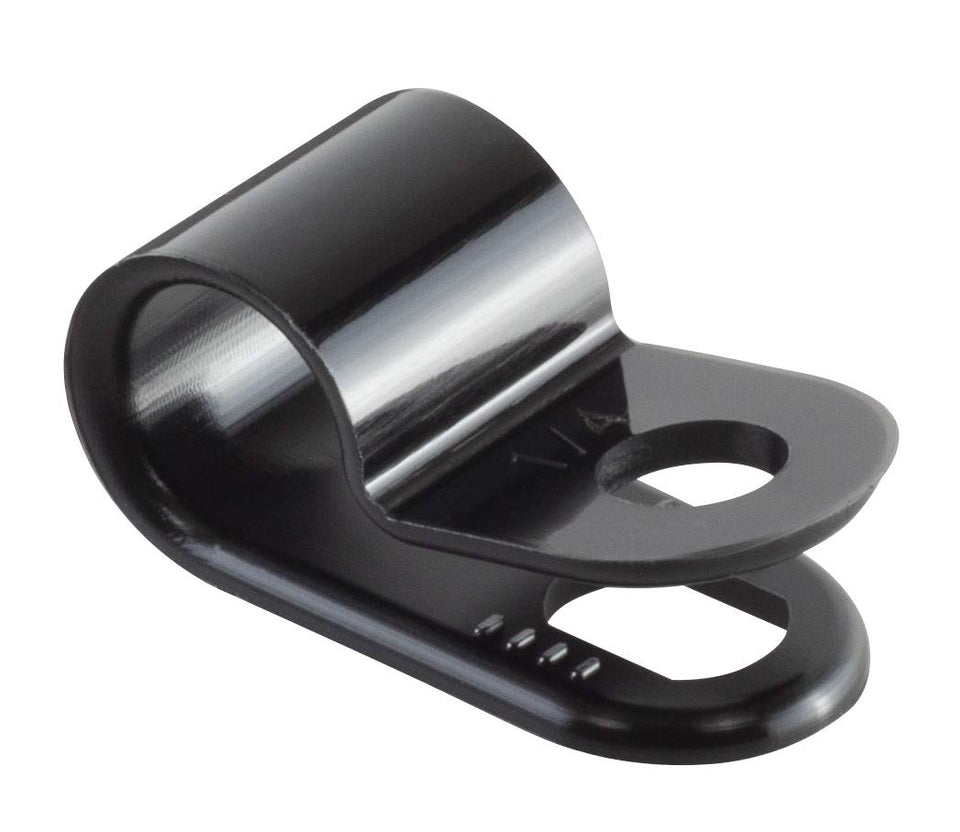 GTSE cable clamp quarter-inch screw mount secures wires neatly in installations