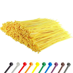 GTSE front packaging showing 12 inch yellow zip ties and bulk value